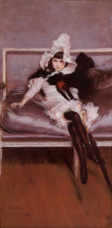 Portrait of Giovanetta Erraruiz (daughter of Madame Josephina Alvear de Errazuriz) - 1892 - Oil on canvas - Public collection